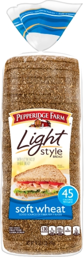 Pepperidge Farm Light Style soft wheat bread package