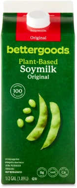 Carton of bettergoods plant-based original soymilk